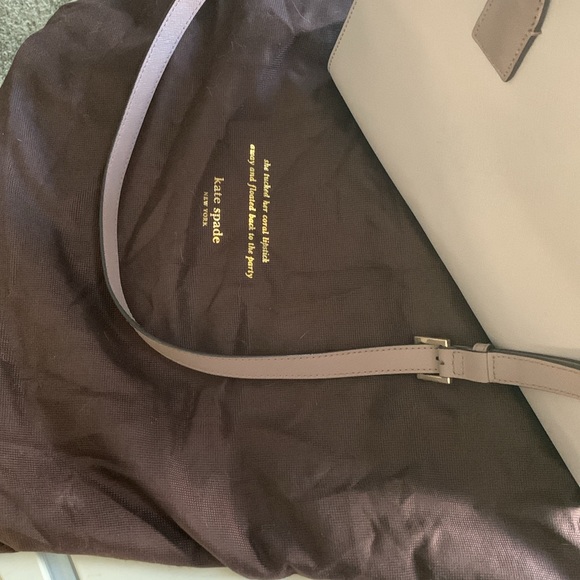 kate spade two toned leather satchel - Picture 3 of 3